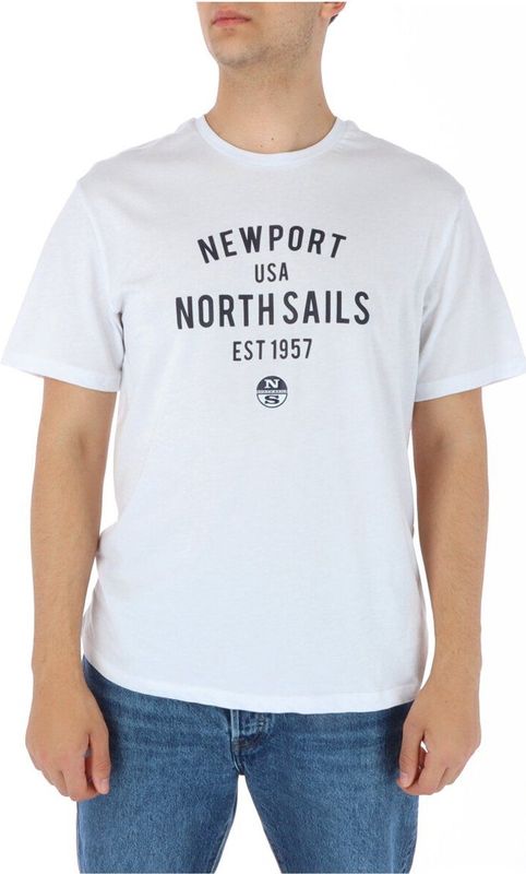 North Sails - T-shirt - Korte Mouwen - Ronde Hals - 100% Katoen - Zwart