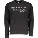 North Sails - Sweatshirt - Zwart - Geribbelde Crew Neck