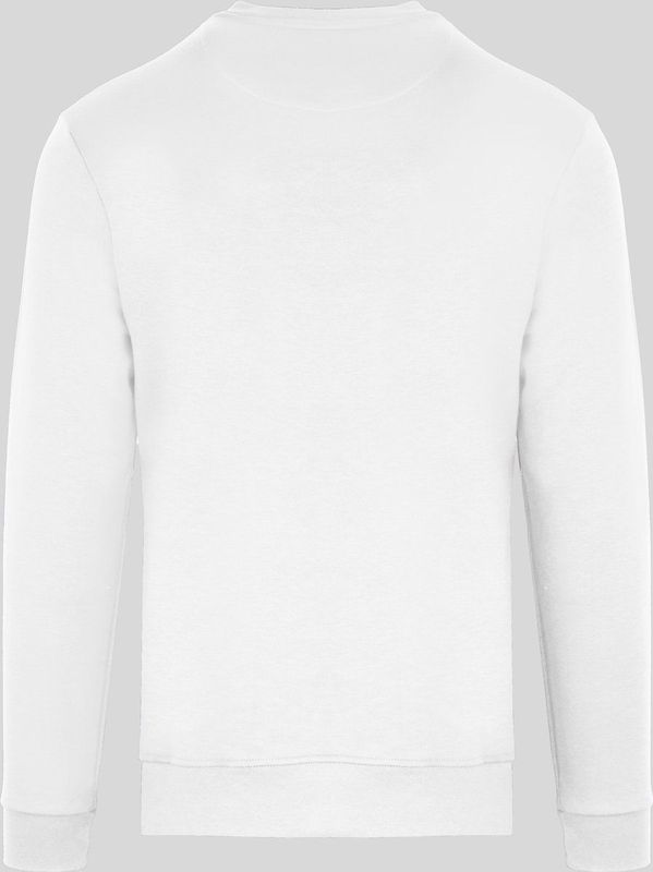North Sails - Sweatshirt - Wit - Geribbelde Ronde Hals