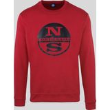 North Sails - Geribbelde Sweater - Rood - Viscose