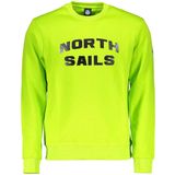 North Sails - Geribbelde Ronde Hals Sweater - Groen - Heren