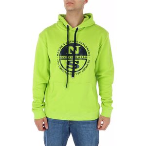 North Sails - Sweatshirt - Groen - Activewear Style - Lange Mouwen - Voor Heren