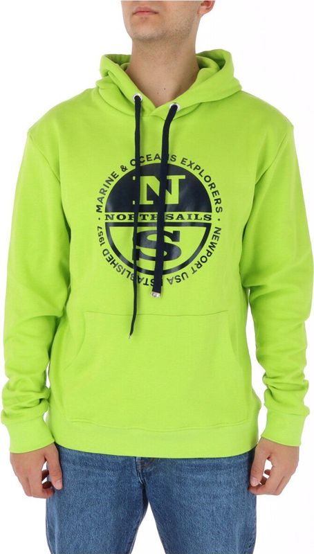 North Sails - Sweatshirt - Groen - Activewear Style - Lange Mouwen - Voor Heren