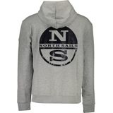 North Sails - Grijze Hoodie - Heren - Katoen