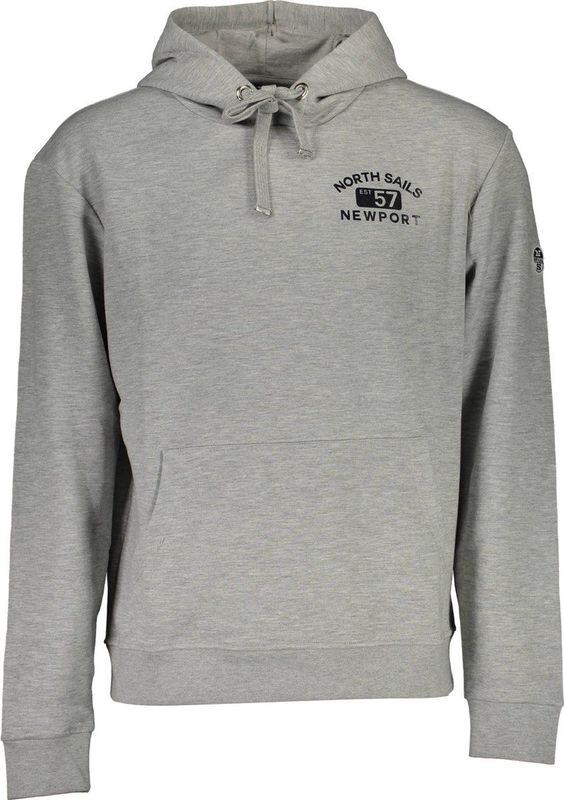 North Sails - Grijze Hoodie - Heren - Katoen