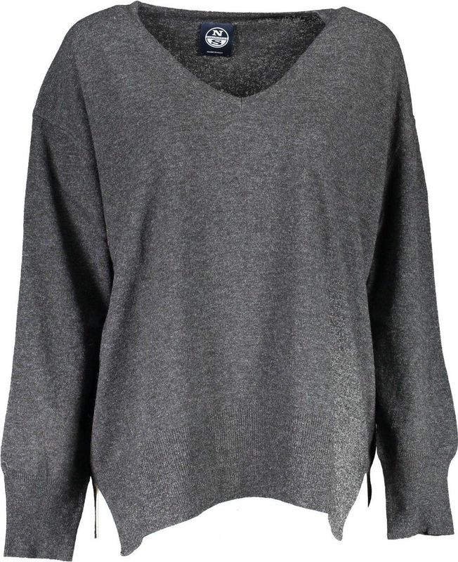 North Sails - V-neck Trui - Zwart - Dames - Wol