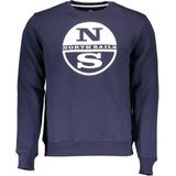 North Sails, Heren, Sweatshirts & Hoodies, Blauw, Maat: XL Katoen,