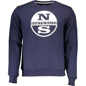 North Sails, Heren, Sweatshirts & Hoodies, Blauw, Maat: XL Katoen,