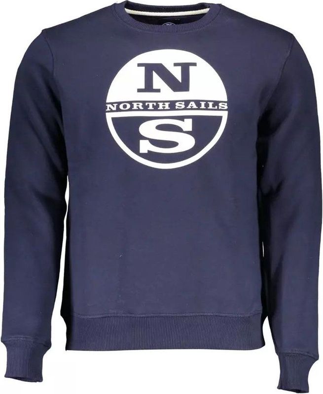 North Sails, Heren, Sweatshirts & Hoodies, Blauw, Maat: XL Katoen,