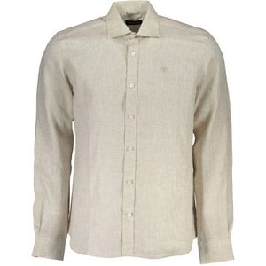 Linnen Casual Overhemd Lange Mouwen