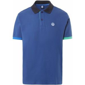 Polo North Sails Men SS Polo Graphic Ocean Blue