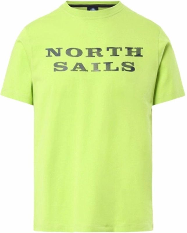 North Sails - SS T-Shirt Graphic - Lime - Biologisch Katoen