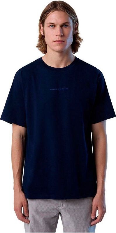 North Sails - Blauwe Katoenen Trui - Heren - Lange Mouwen