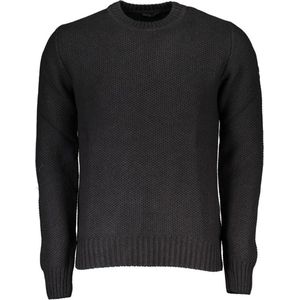Sweater - Grijs - Waffle Knit Crew Neck