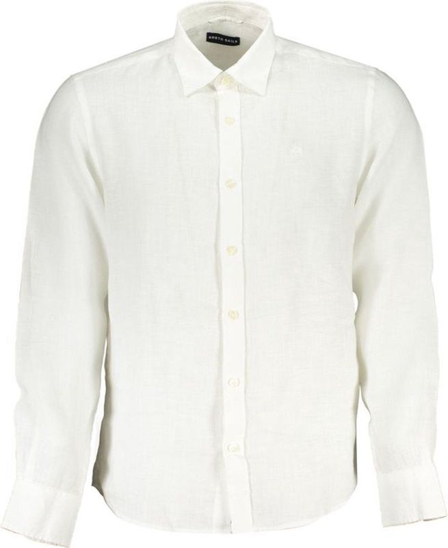 Linnen Overhemd - Wit - Classic Fit - Lange Mouwen