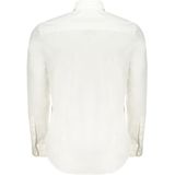 Longsleeve - Wit - Oxford Shirt - Katoen - Regular Fit - Button-down Kraag