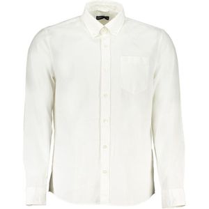 Longsleeve - Wit - Oxford Shirt - Katoen - Regular Fit - Button-down Kraag