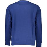 North Sails - Cotton Sweater - Blauw - Heren - Ronde Hals - Lange Mouwen