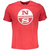 North Sails - T-shirt - Zwart - Korte Mouwen - Printontwerp