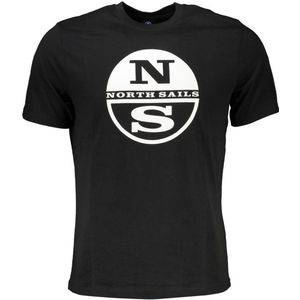 North Sails - T-shirt - Katoen - Zwart - Met Logo