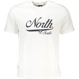 North Sails - Vintage Script Logo T-shirt - Zwart - 100% Katoen
