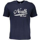 T-shirts - Blauw - Korte Mouwen - Script Logo