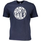 T-shirts - Blauw - Crew Neck Short Sleeve Tee