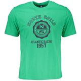 North Sails - Groene Katoen Print Logo T-Shirt - Heren