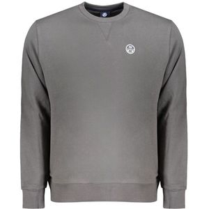 Sweater - Grijs - Casual Crew Neck - Katoen - Lange Mouwen