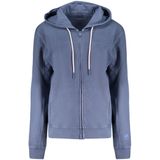 North Sails - Cropped Zip Hoodie - Blauw - Dames Sweater