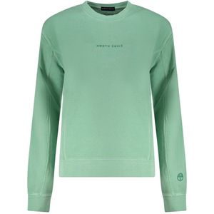 North Sails - Embossed Logo Crew Neck Sweatshirt - Groen - Dames