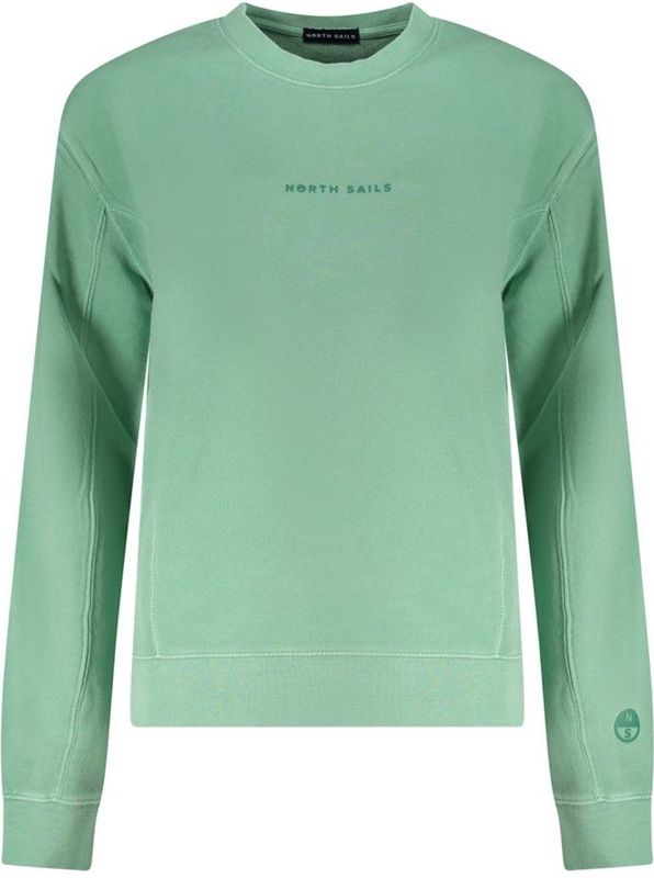 North Sails - Embossed Logo Crew Neck Sweatshirt - Groen - Dames