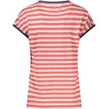 T-shirt - Rood - Gestreept - Korte Mouwen - Crew Neck - Vrouwen