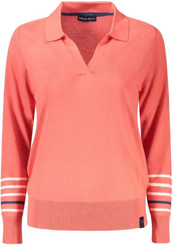 North Sails - Knit Polo Sweater - Pink - Dames