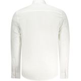North Sails - Katoenen Overhemd - Wit - Italiaanse Kraag