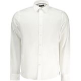 North Sails - Katoenen Overhemd - Wit - Italiaanse Kraag
