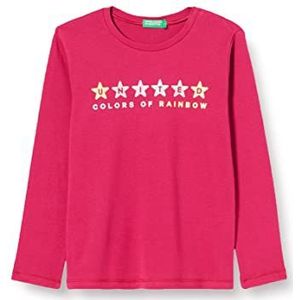 United Colors of Benetton meisjes t-shirt, Fucsia 04l, 3 Maanden