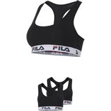Fila - Racerback Sporttop - Zwart - Katoen - 2-Pack