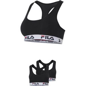 Fila - Racerback Sporttop - Zwart - Katoen - 2-Pack