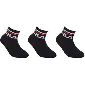 Fila Kindersocken 3-Pack schwarz Größe 27-30 Baumwollmischung