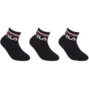 Fila - Kids Sokken - Zwart - 3-pack - Comfort & Kwaliteit