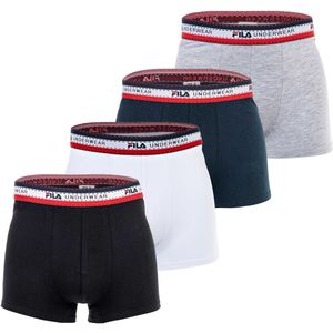 Fila - Boxershorts - Verpakking van 4 - Zacht Stretchkatoen