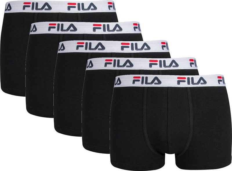 FILA - Basic Boxershorts - Zwart - 5 Pack
