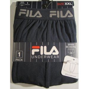Fila - FU5004 - Boxershort - Navy - Effen met Logo - Verpakking van 1 stuk