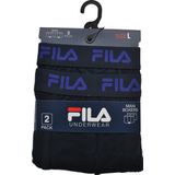 Fila - Boxershorts - Set van 2 - Zacht Stretchkatoen - Comfortabele Tailleband