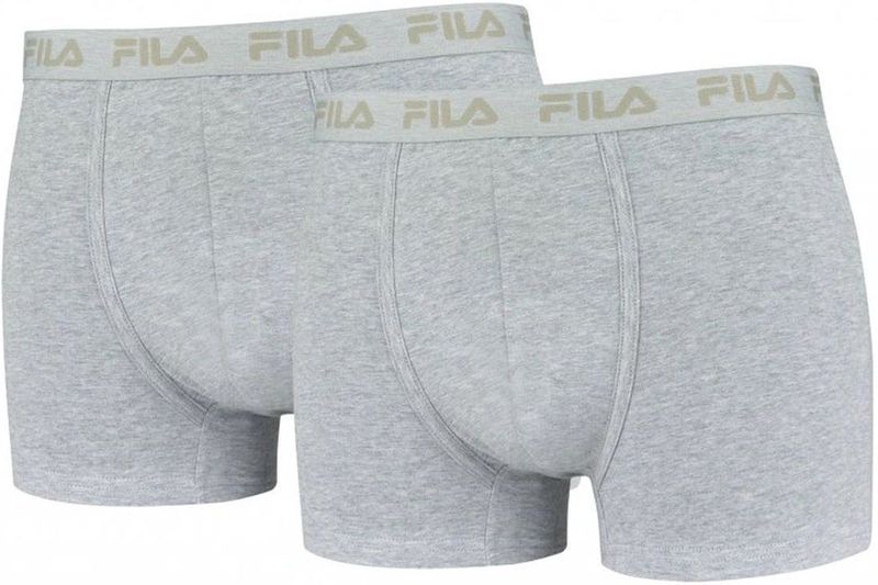 FILA - Boxershorts - Grijs Gemêleerd - 2 Pack
