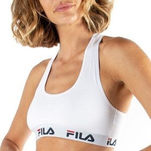 FILA BH Urban Women Sports Bra Schwarz Baumwolle Small Damen
