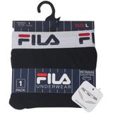 Fila - Dames - Woman culotte elastic with logo - Zwart