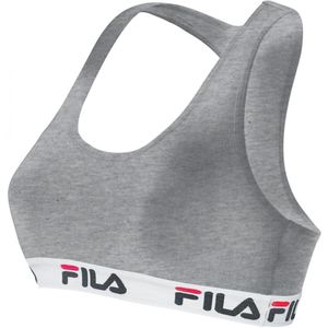 Fila - Woman Bra Elastic Band - Dames Ondergoed - Grijs - Katoen