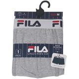 Fila - Boxer 1P - Grijze Boxershort - 1 stuk - 95% Katoen, 5% Elastaan